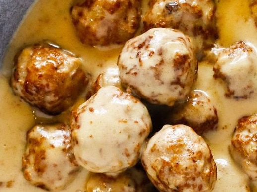 Slow cooker Swedish meatballs.