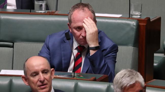 Pants … Lambie says Barnaby Joyce should zip it on hiring family as staff. Picture: Gary Ramage