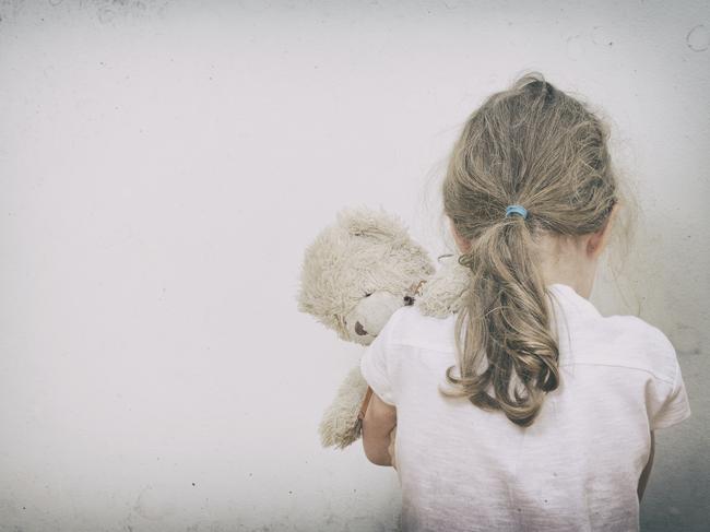 Sad child, domestic violence, sex abuse concept. Generic picture from istock. No identification.