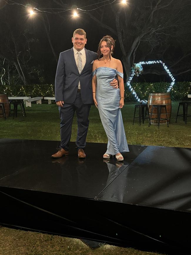 Jordan Curd and Layla Lane arrive at the formal.