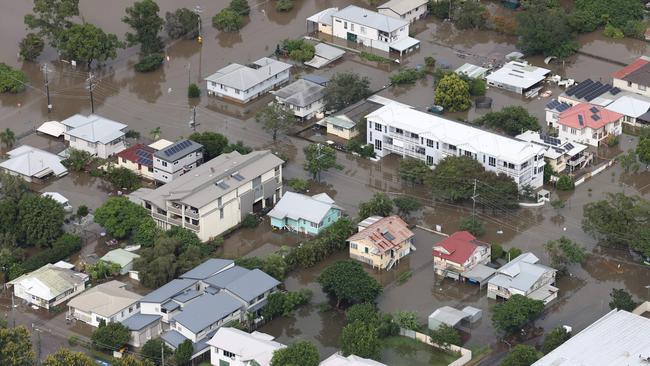 Land values in Rocklea - seen here during the recent floods - increased by 20 per cent. Picture: Liam Kidston