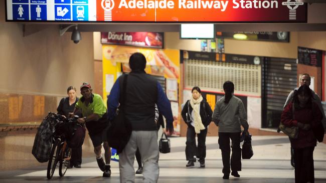 Adelaide Railway station on Hindley street in Adelaide near where victims were preyed upon.