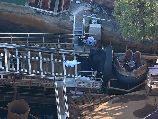 A neighbouring Log Ride had issues with a conveyor belt earlier in the year. Picture: AAP Image/Dan Peled