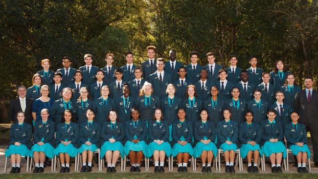 TSS PHOTO: Brisbane Christian College Year 12 students in 2018.