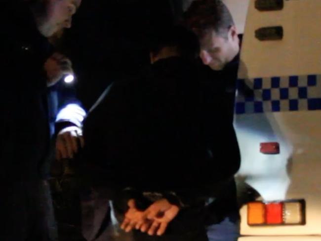 **WARNING: FEES APPLY - MUST CREDIT TNV** A man has been arrested on NEville St, Oatley. Linked to: a nine-year-old girl is being treated by paramedics after she was understood to have been shot in the hip at Connells Point this evening. Police are also looking into a burned out car found in nearby Annette St, Oatley after confirming an “operation” was underway just after 6pm. Fire crews extinguished the blaze about 5.50pm before police arrived on the scene. Picture: TNV