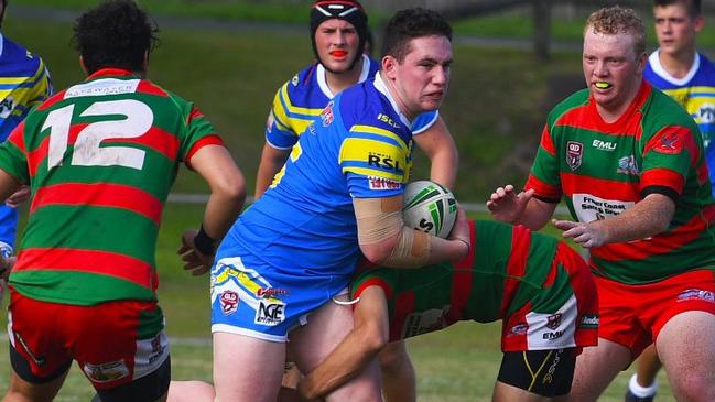 Alec Jardine in action for the Gympie Devils under-18 side in a trial match earlier this year. The Devils hope a return to the field isn't far away. Picture: Shane Zahner