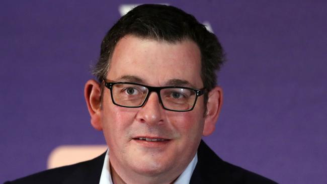 Victorian Premier Daniel Andrews in Melbourne on Tuesday. Picture: David Crosling