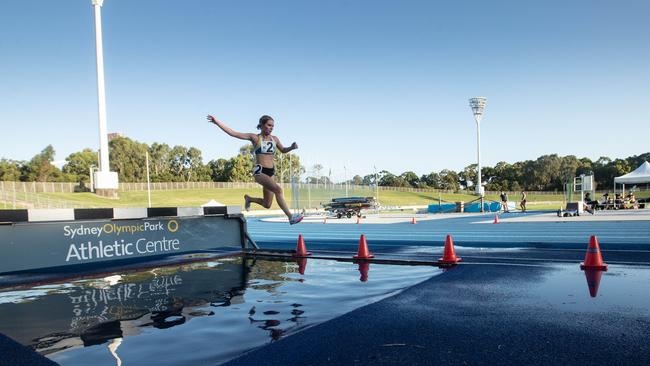 Allegra McGivern from Tamaramma winning the steeplechase