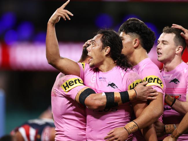 Jarome Luai has never shied from expressing himself on the footy field. Picture: Matt King/Getty Images