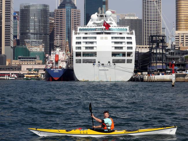 Shannon O'Brien from Sydney Harbour Kayaks. Picture: James Croucher