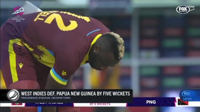 West Indies scrape through against PNG