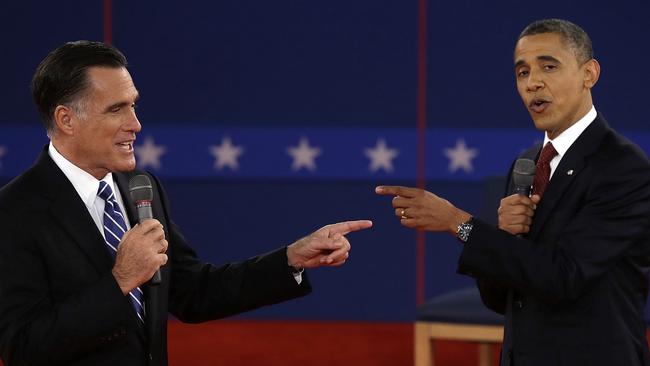 Dr Louise Mahler says this debate, when compared to the 2012 US debate between Romney and Obama was like comparing Goliath to year 7 school captains.  Picture: AP 