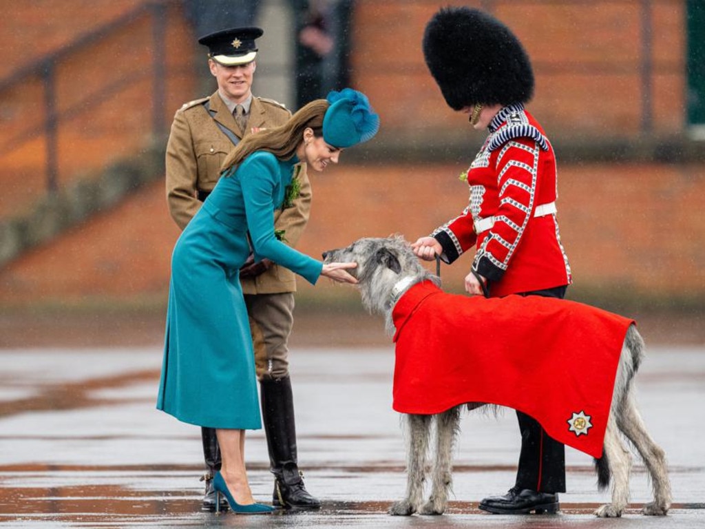 The military announced Kate would be back on June 8 in her capacity as Colonel of the Irish Guards. Picture: Samir Hussein/WireImage