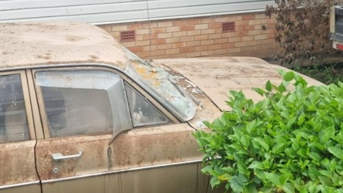 The Ford Falcon stolen by Jamie Luke Alford was unregistered with flat tyres at the time it was stolen, but had been with its owner since he bought it brand new in 1966. The car remains missing.