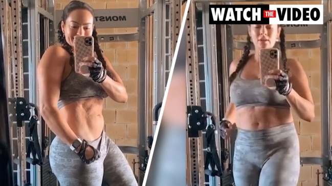 Fitness star shares ‘real’ post-baby body video