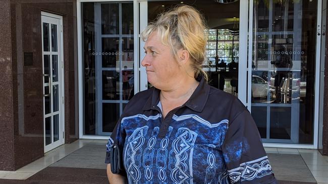 Carolyn Reynolds outside the Supreme Court in Darwin in August 2020.