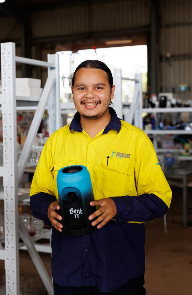 Mr Bunug said he was “happy” to be hired on the spot. Picture: Supplied