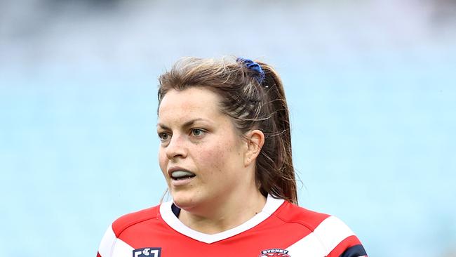 Grace Hamilton has been moved back to the Roosters’ extended bench after suffering a shoulder injury in Round 5. Picture: Getty Images.
