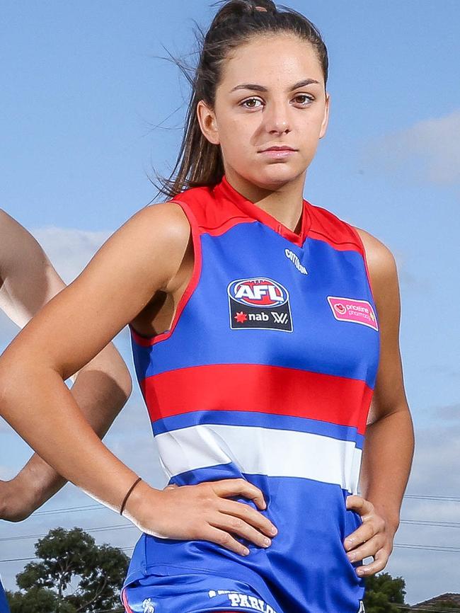 Now she’s ready for her AFLW debut. Picture: Tim Carrafa