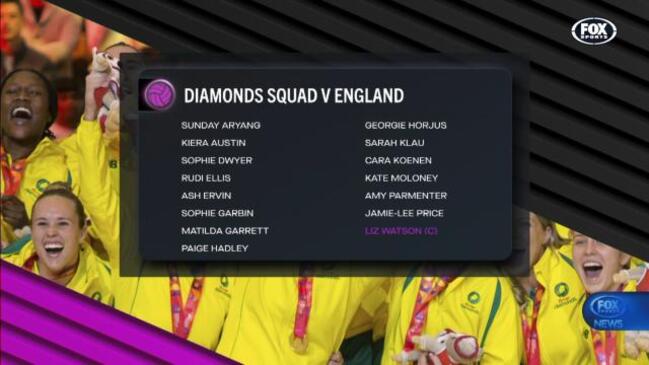 Diamonds squad v England revealed