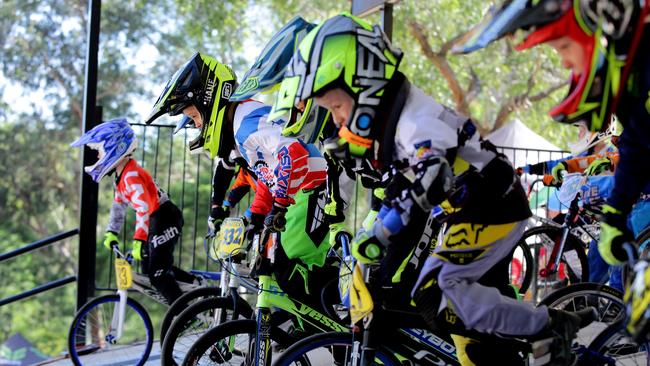 Action from the Castle Hill BMX Club's annual BMX Open.