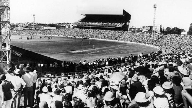 Lang Park in 1975 when Chips Harrington was a cult hero.