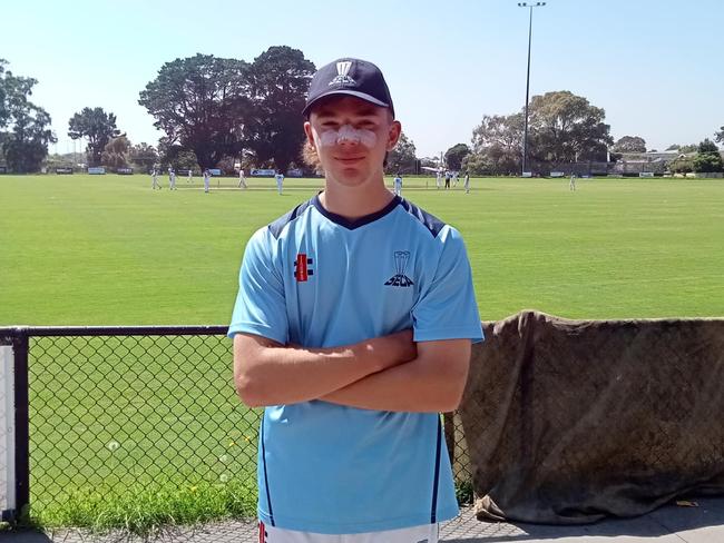 Jethro Cox after scoring his century. Picture: Facebook