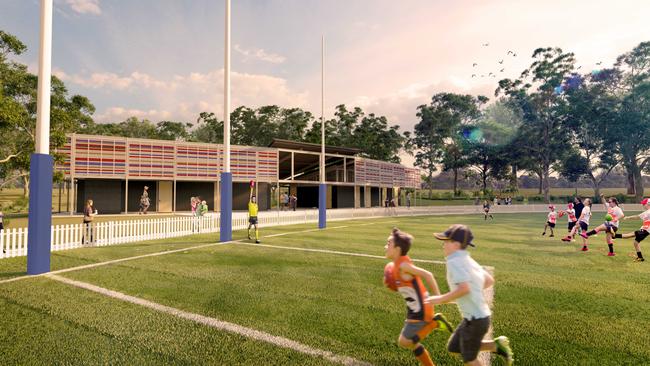 An AFL field will be delivered as part of the project. Picture: Supplied