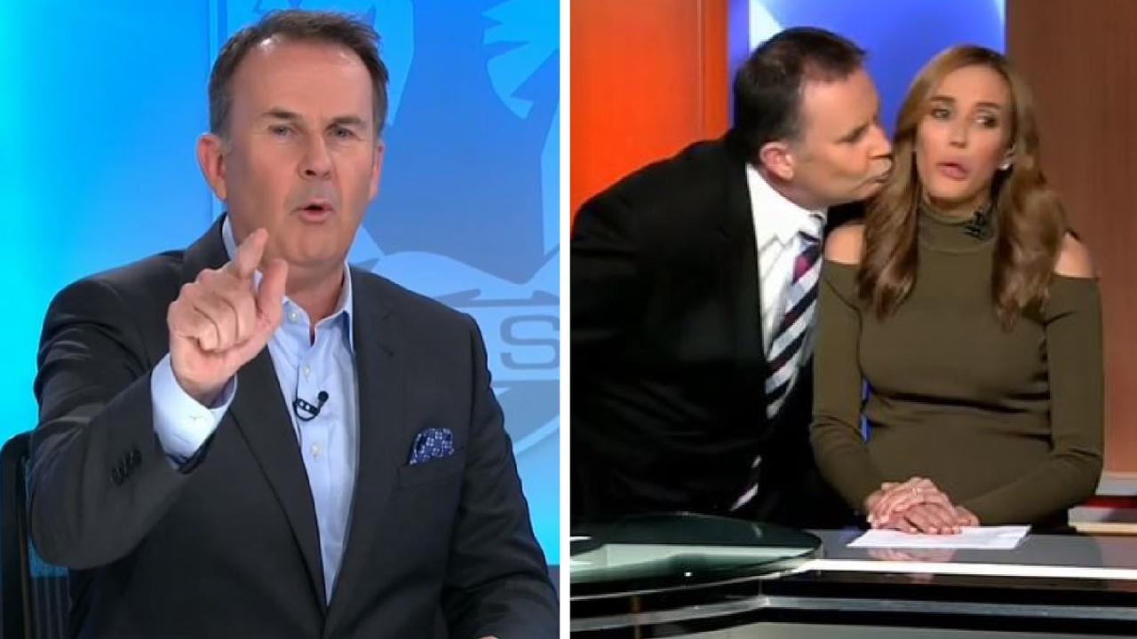 AFL TV host Tony Jones reveals the real story behind his infamous failed kiss on Bec Judd.