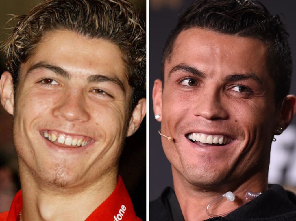 Soccer superstar Cristiano Ronaldo certainly has had quite the glow-up. Picture: Getty Images