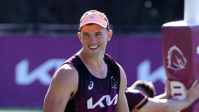 Corey Oates during a training session at Red Hill. Picture: Nigel Hallett