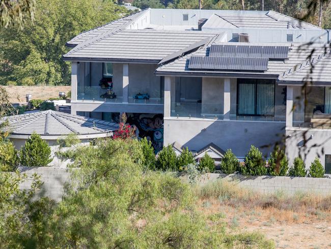 Police were called to Chris Brown's house in Los Angeles. Picture: Splash News