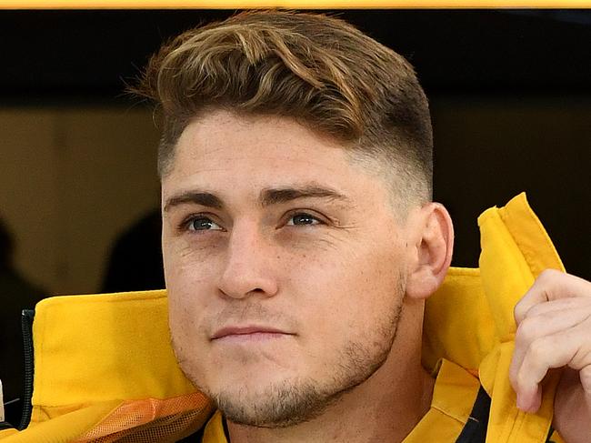 Wallabies player James O'Connor is seen during the Australian Wallabies Captains Run at Eden Park in Auckland, New Zealand, Friday, August 16, 2019. The Australian Wallabies player the New Zealand All Blacks in the second Bledisloe Cup on Saturday. (AAP Image/Dave Hunt) NO ARCHIVING