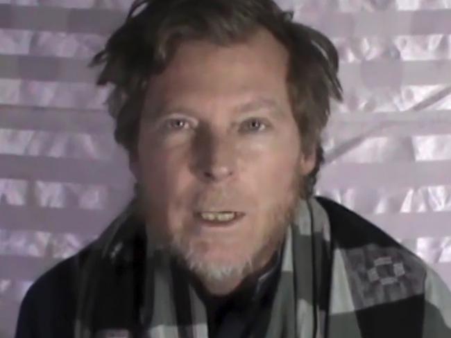 Timothy Weeks in a video released by the Taliban in January 2017. Militant video via AP