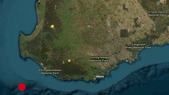 Western Australia has been rocked by a 4.0 magnitude earthquake on the coast of D'Entrecasteaux National Park