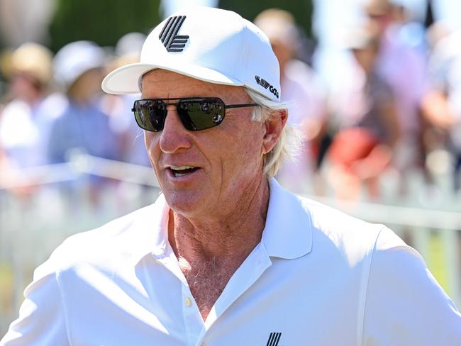 CADIZ, SPAIN - JUNE 30: LIV CEO Greg Norman during day one of LIV Golf - AndalucÃÅa at Real Club Valderrama on June 30, 2023 in Cadiz, Spain. (Photo by Octavio Passos/Getty Images)