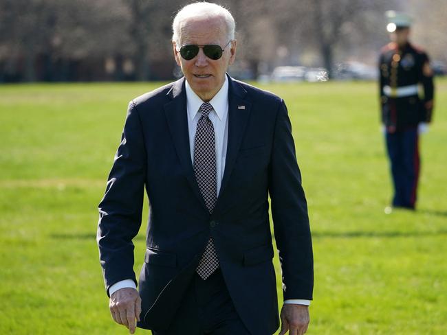 US President Joe Biden said that “war criminal” Vladimir Putin should be brought to trial. Picture: AFP