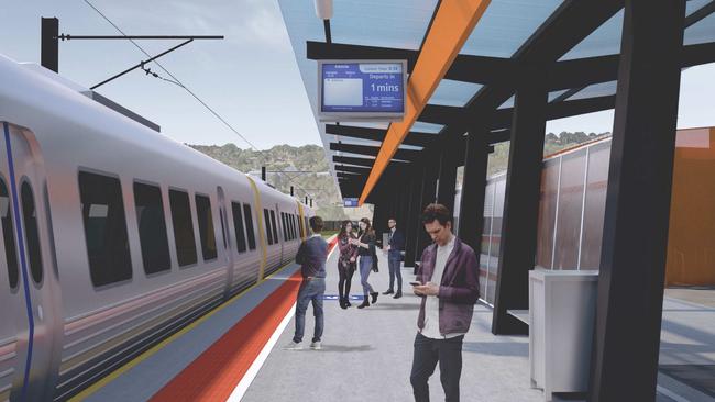 Artist impression of the Flinders Link rail extension. Picture supplied