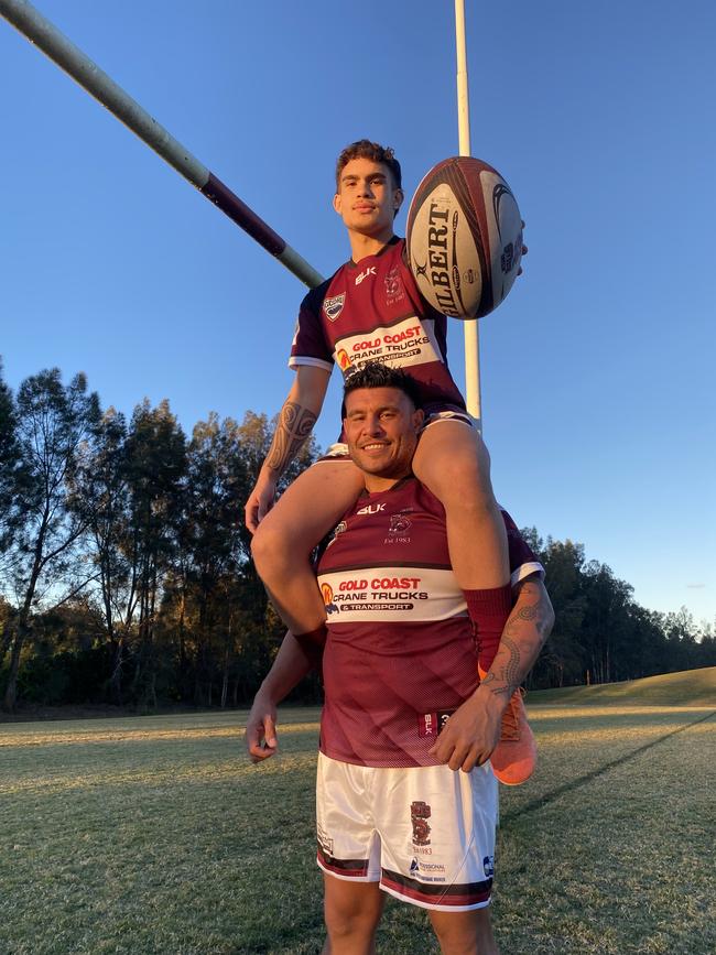 (L-R) Stephen Williams and Chris Williams are father and son. Picture: Nic Darveniza