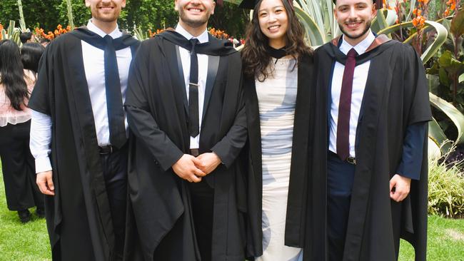 at the University of Melbourne graduations held at the Royal Exhibition Building on Saturday, December 7, 2024. Picture: Jack Colantuono