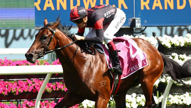 SYDNEY, AUSTRALIA - FEBRUARY 10: Regan Bayliss riding Fully Lit wins Race 7 Inglis Millennium during "Inglis Millennium Day" - Sydney Racing at Royal Randwick Racecourse on February 10, 2024 in Sydney, Australia. (Photo by Jeremy Ng/Getty Images)