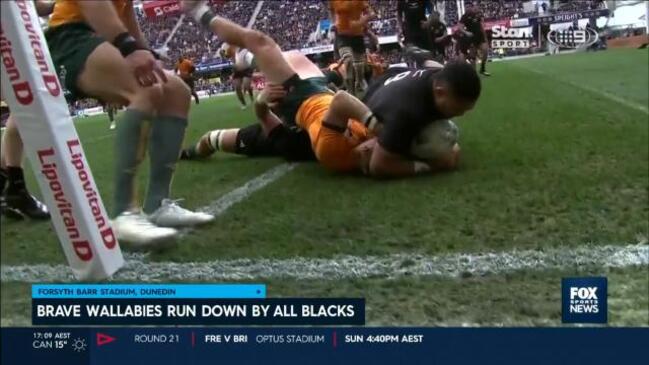 Improved Wallabies run down by All Blacks