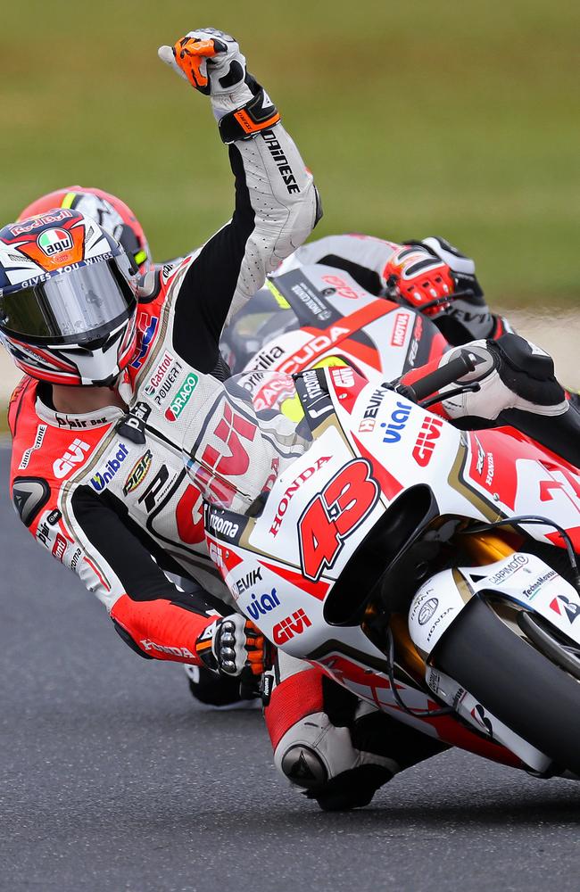 Jack Miller in action during the free practice session at Phillip Island.