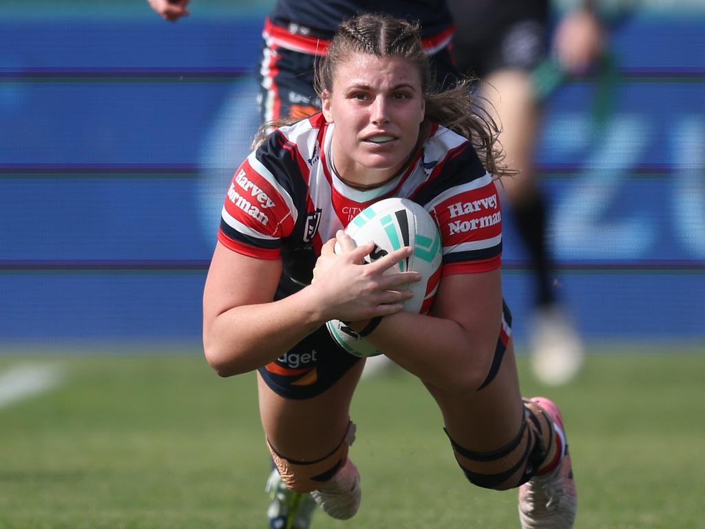 Jessica Sergis remains sidelined for the Roosters. Picture: Scott Gardiner/Getty Images