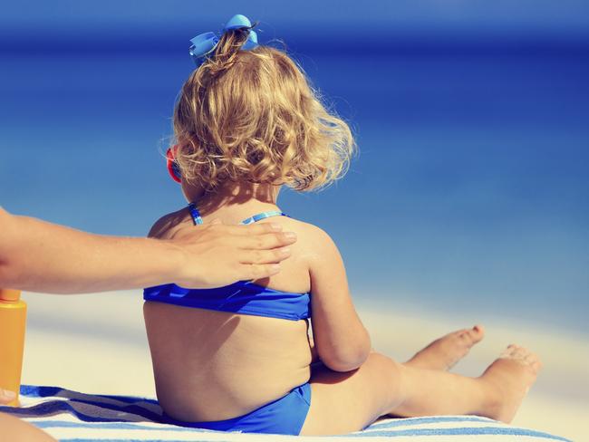 Don’t forget the sunscreen! If your child gets sunburnt the guilt will be overwhelming. Picture: iStock.