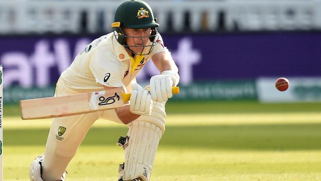 Australia's Marnus Labuschagne made history at Lord’s last year as the first concussion substitute in Test cricket history Picture: AFP