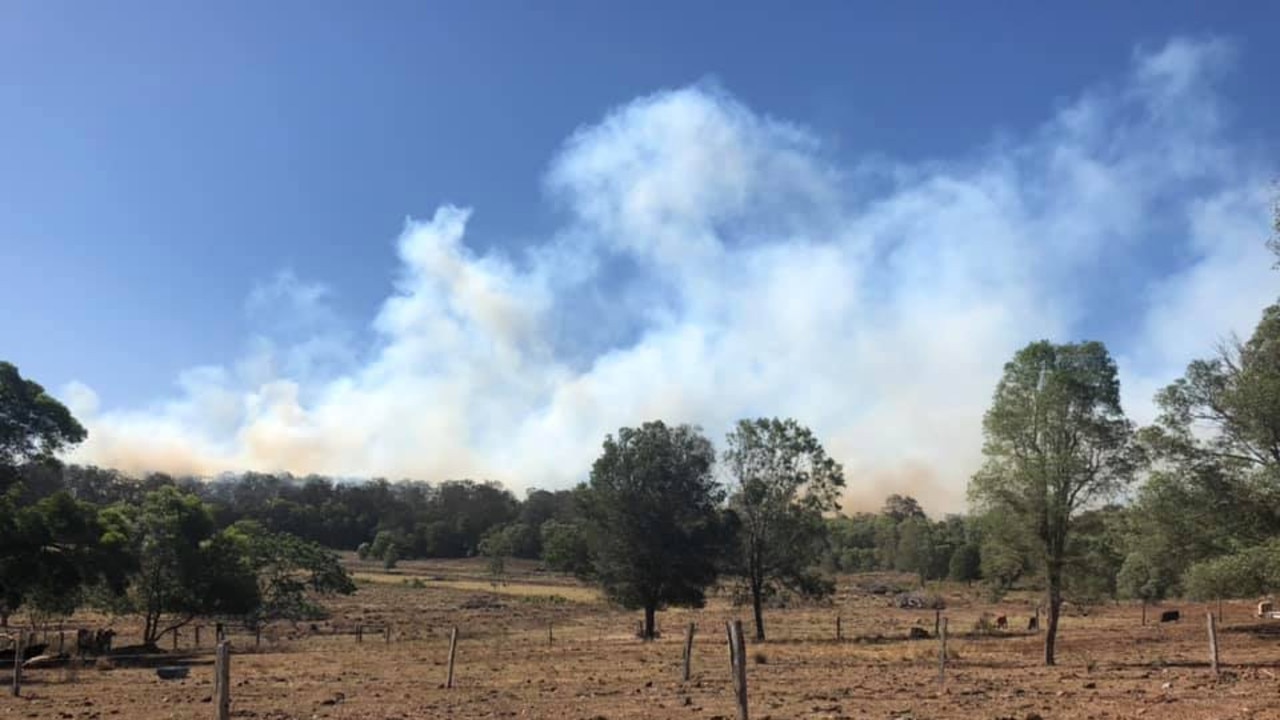 Smoke coming a little too close to home. (Photo: Norma Pedler)