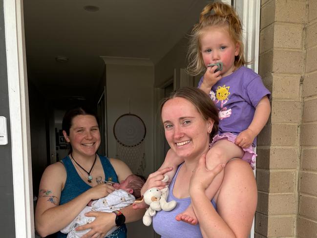 Churchill locals Kirby and Jess Irwin have been renting in Churchill for almost five years with their childrenÂ Makenna and Zander, and a lawn mower battery caught fire which destroyed their entire garage on Thursday, December 19, 2024. Picture: Supplied