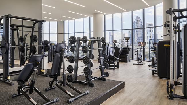 The hotel’s gym. Picture: Rhiannon Taylor