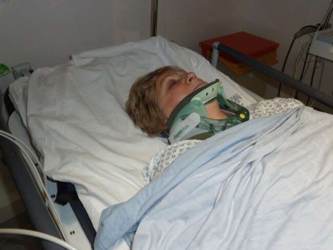 She was left with brain damage, unable to walk or talk. Picture: Supplied